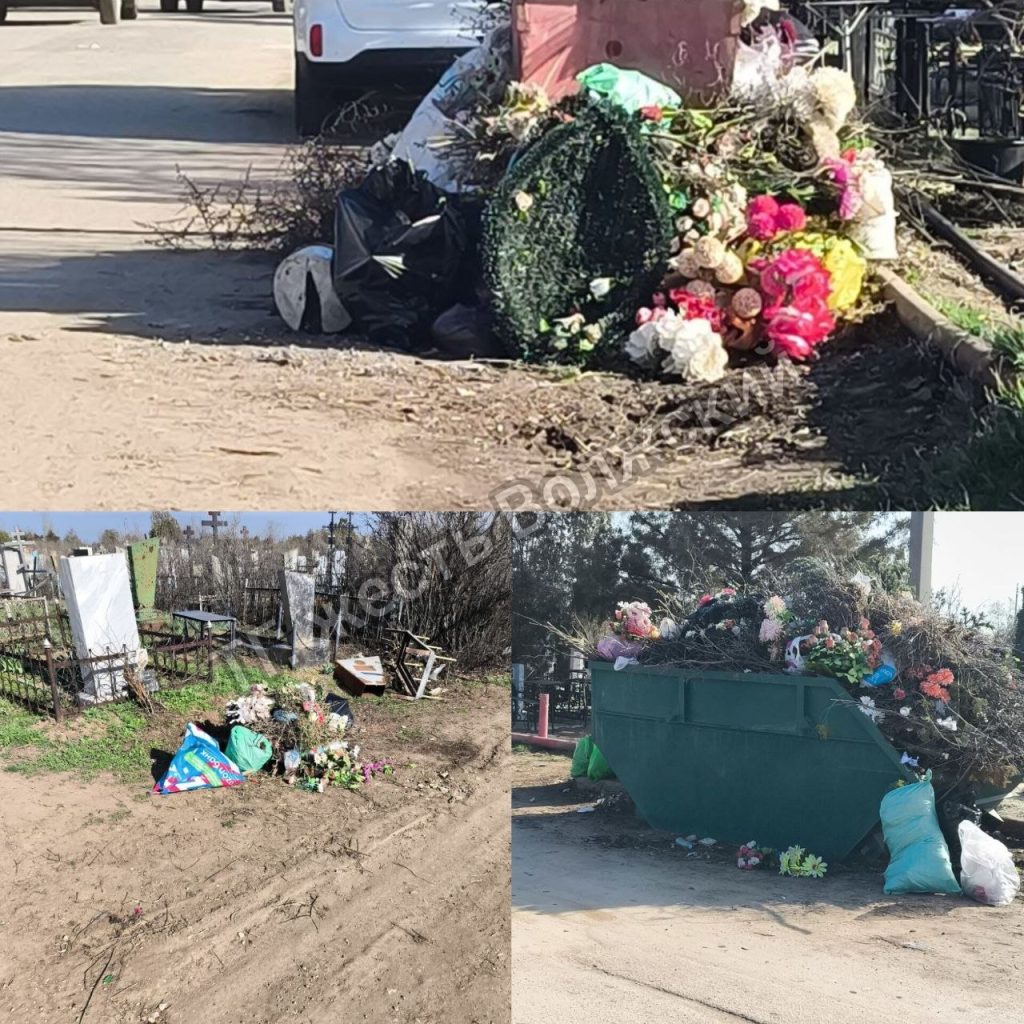 Мусорный хаос на городском кладбище: власти обещают навести порядок