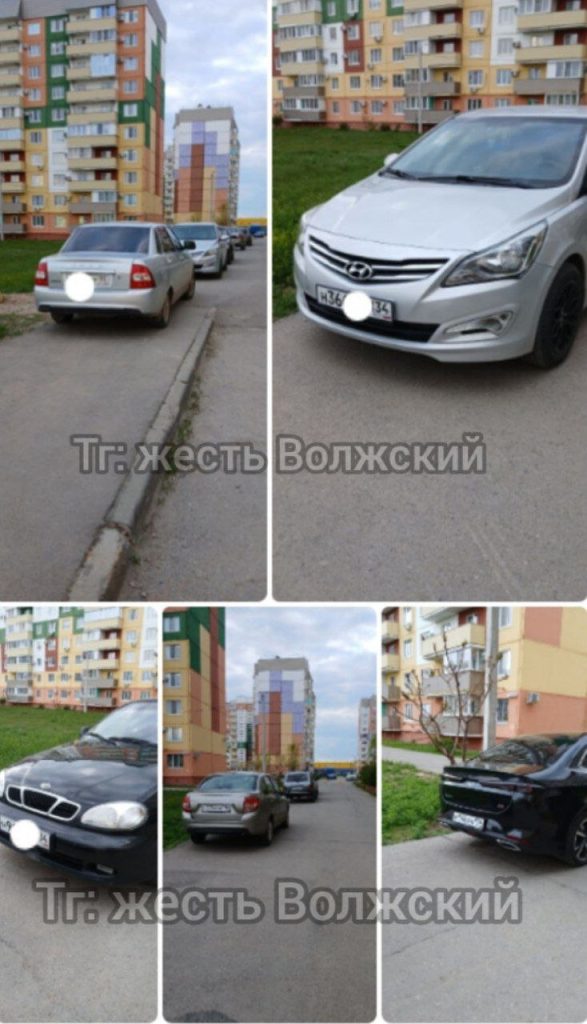 Жители 28 микрорайона возмущены: автохамы превратили тротуар в парковку