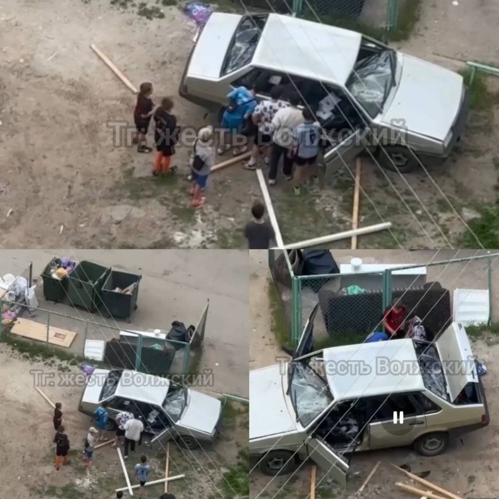В Волжском с поврежденного автомобиля похитили личные вещи