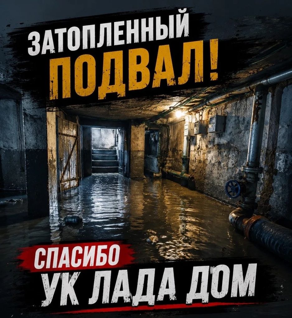 Жители Волжского жалуются на зловоние из затопленного подвала
