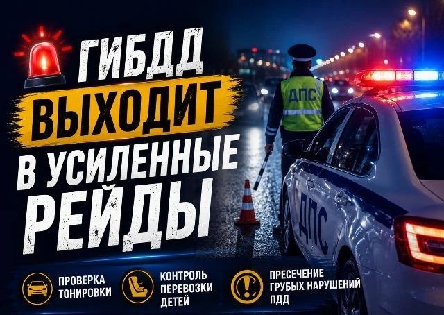 Масштабные рейды ГИБДД: усиленный контроль на дорогах в выходные