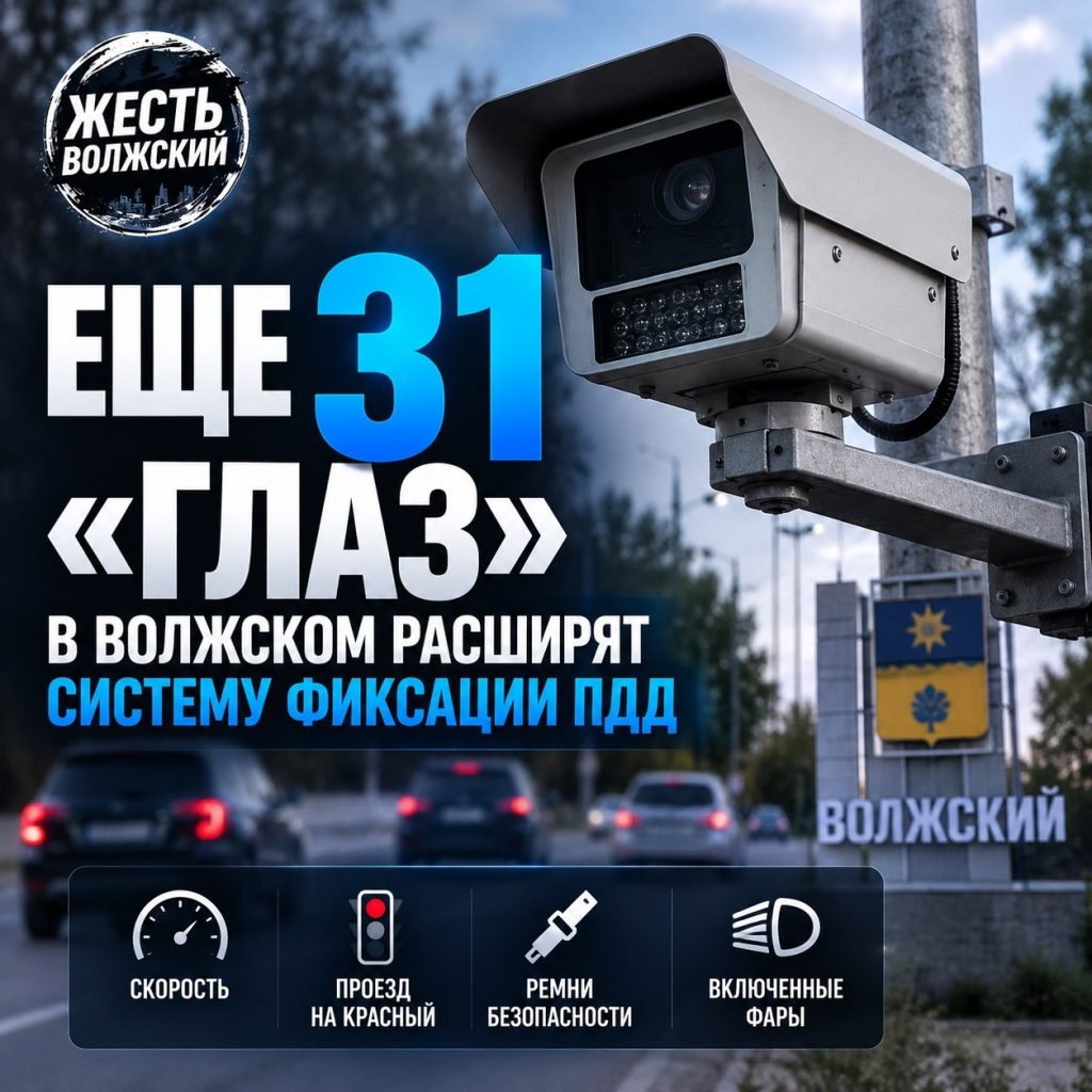В Волжском установят ещё 31 камеру для фиксации нарушений ПДД