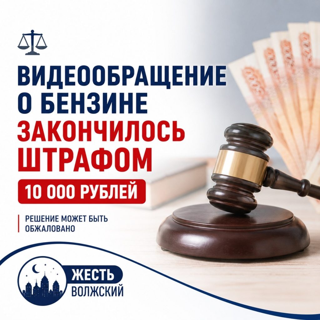 Участника видеообращения о бензине оштрафовали на 10 тысяч рублей