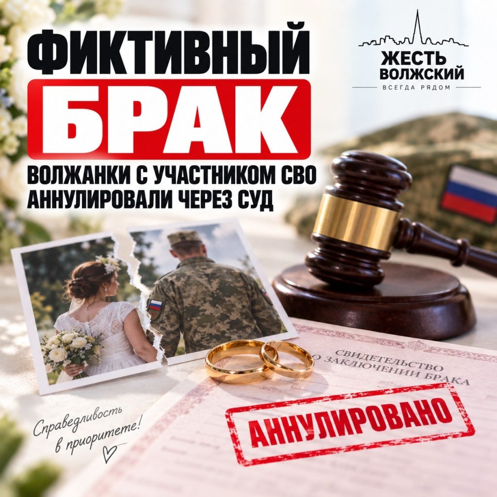 Суд аннулировал фиктивный брак жительницы Волжского с военнослужащим