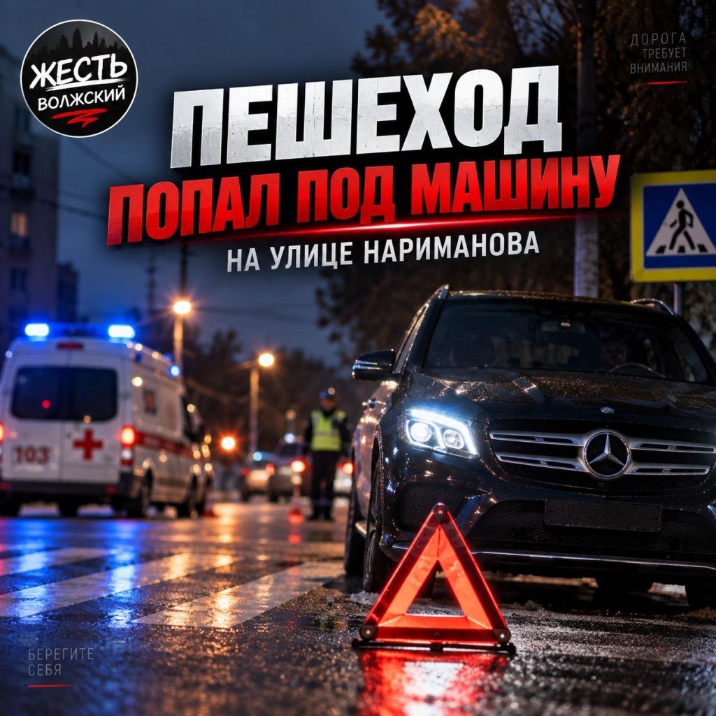 В Волжском на улице Наримова автомобиль сбил пешехода