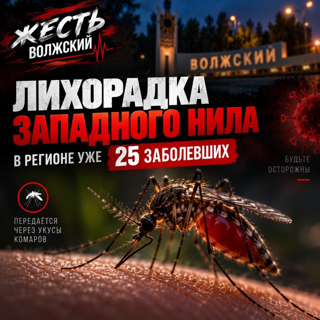 В Волгоградской области зафиксировали 25 случаев лихорадки Западного Нила