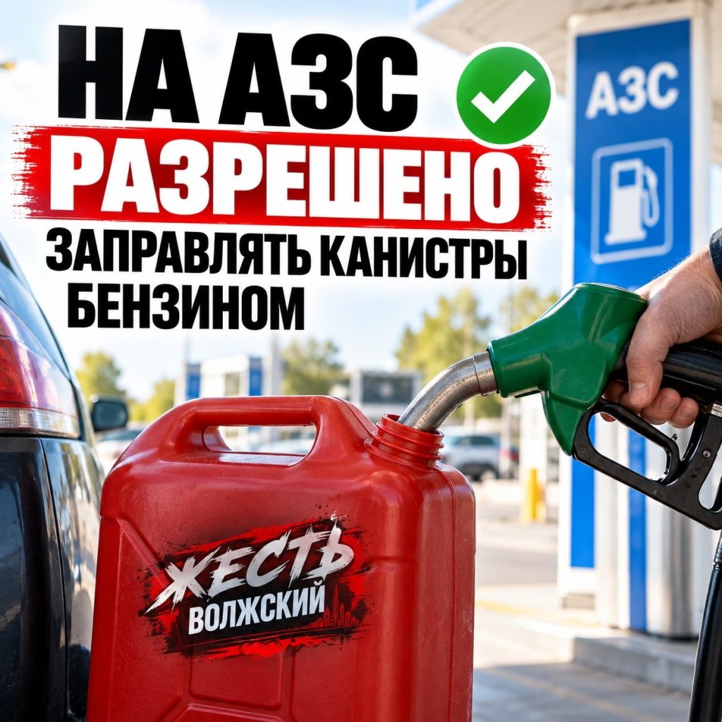 Роспотребнадзор: заправлять бензин в канистры на АЗС не запрещено