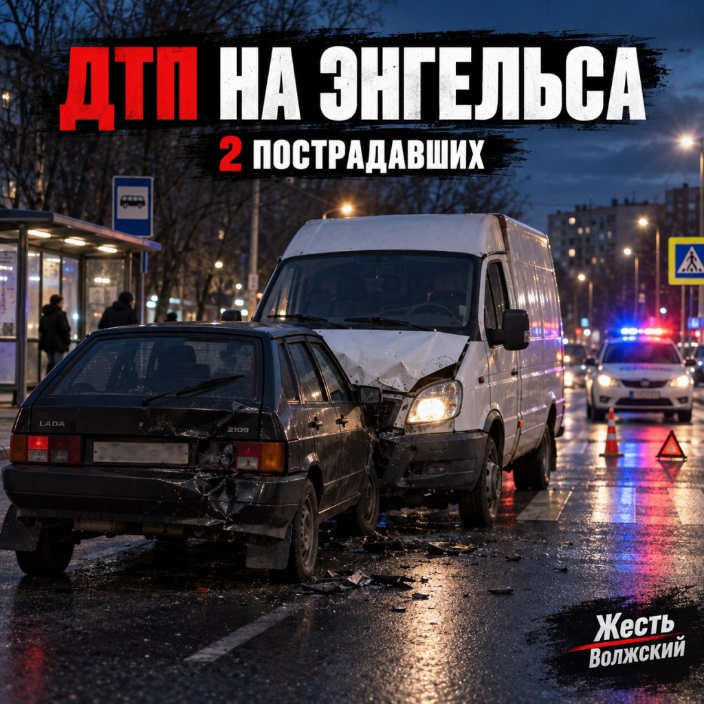 В Волжском «ГАЗель» не успела затормозить и врезалась в «ВАЗ-2109»: пострадали два человека
