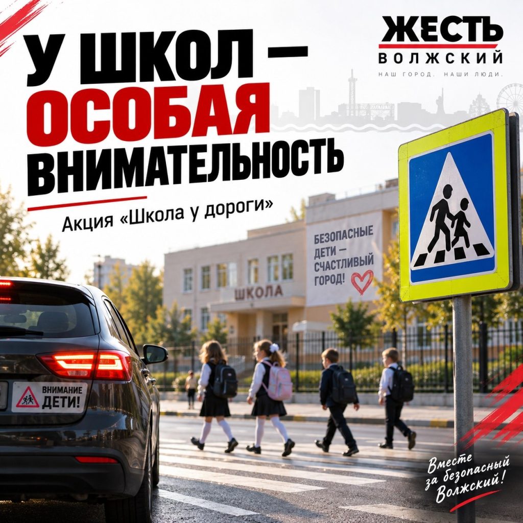 В Волжском водителям напомнили о внимательности рядом со школами