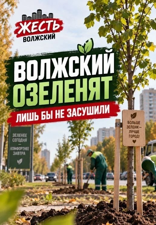 В Волжском этой осенью высадят деревья и кустарники: жители ждут не только посадок, но и ухода