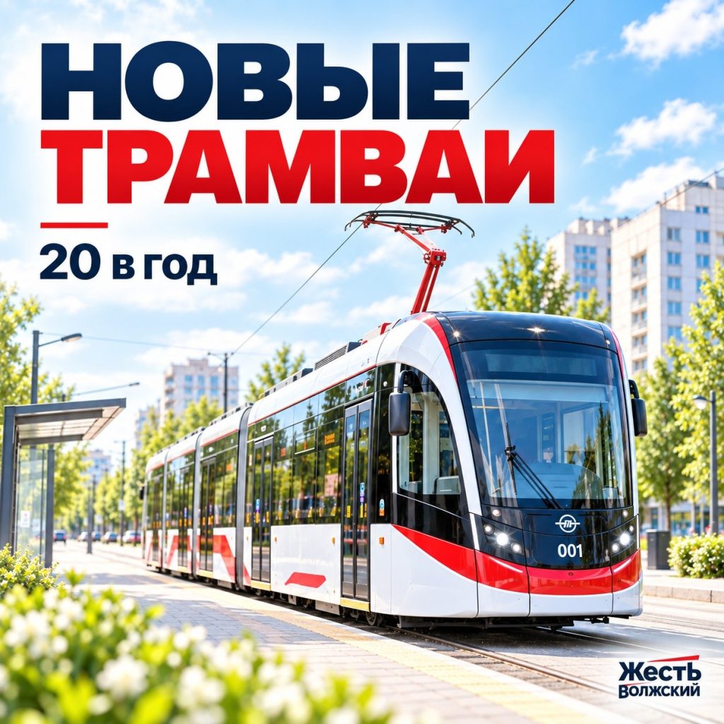 Волжский попадёт в пятилетнюю программу обновления трамвайного парка