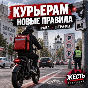 Курьеров-электровелосипедистов могут обязать получать права и регистрировать транспорт