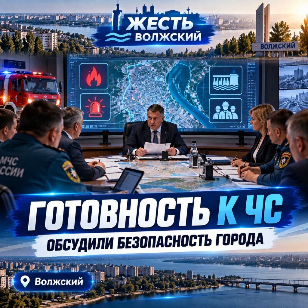 В Волжском на внеплановом заседании КЧС обсудили готовность города к чрезвычайным ситуациям