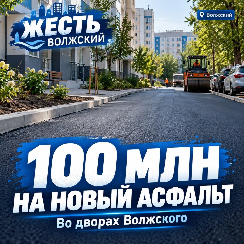 В Волжском завершили ремонт внутриквартальных дорог: обновлено покрытие по десяткам адресов