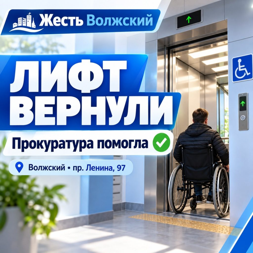 В Волжском по требованию прокуратуры отремонтировали лифт для жильца-колясочника
