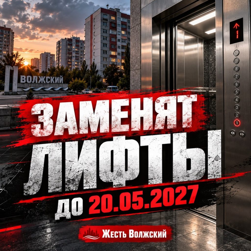 В Волжском заменят лифты в семи многоэтажках до 2027 года