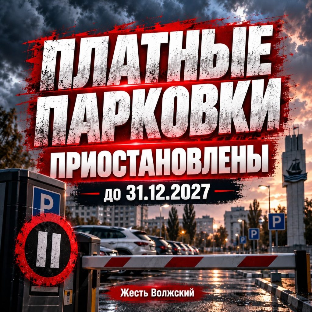 В Волжском создание платных парковок отложили до конца 2027 года