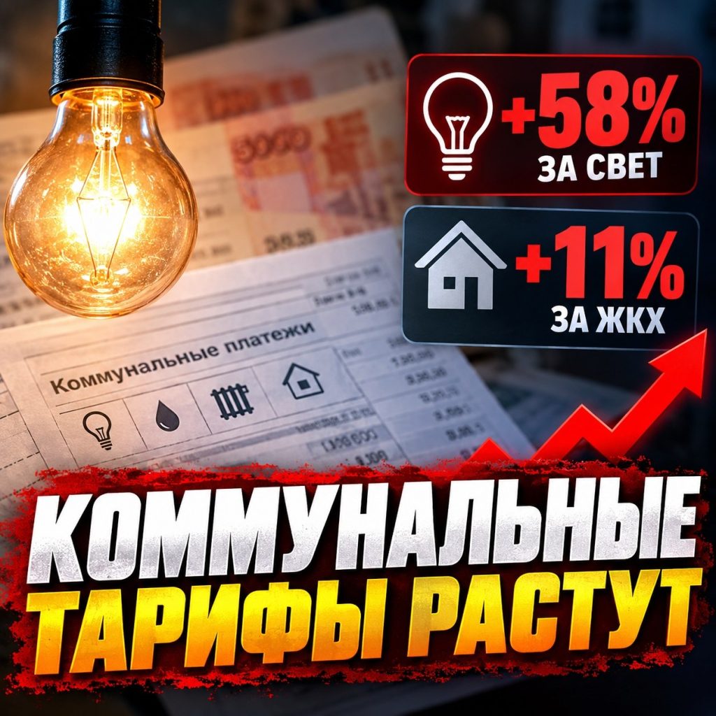 Коммунальные тарифы выходят на разгон: свет за четыре года подорожает более чем на 58%