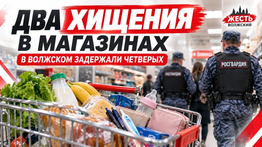 В Волжском росгвардейцы задержали покупателей после двух краж в магазинах
