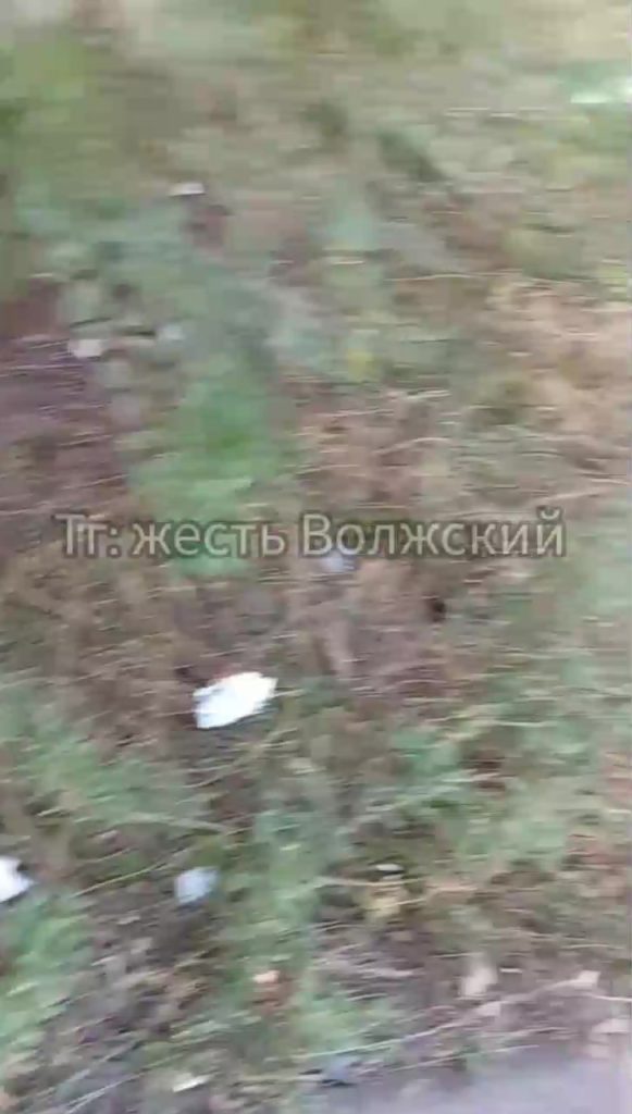 Сухая трава и мусор за домом №13 на площади Труда: двор в Волжском стал пожароопасным