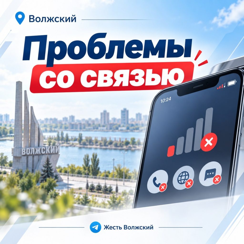 Жители Волжского жалуются на перебои с мобильной связью с самого утра