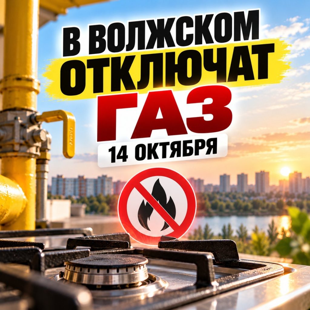 В Волжском 14 октября на четыре часа отключат газ на трёх улицах