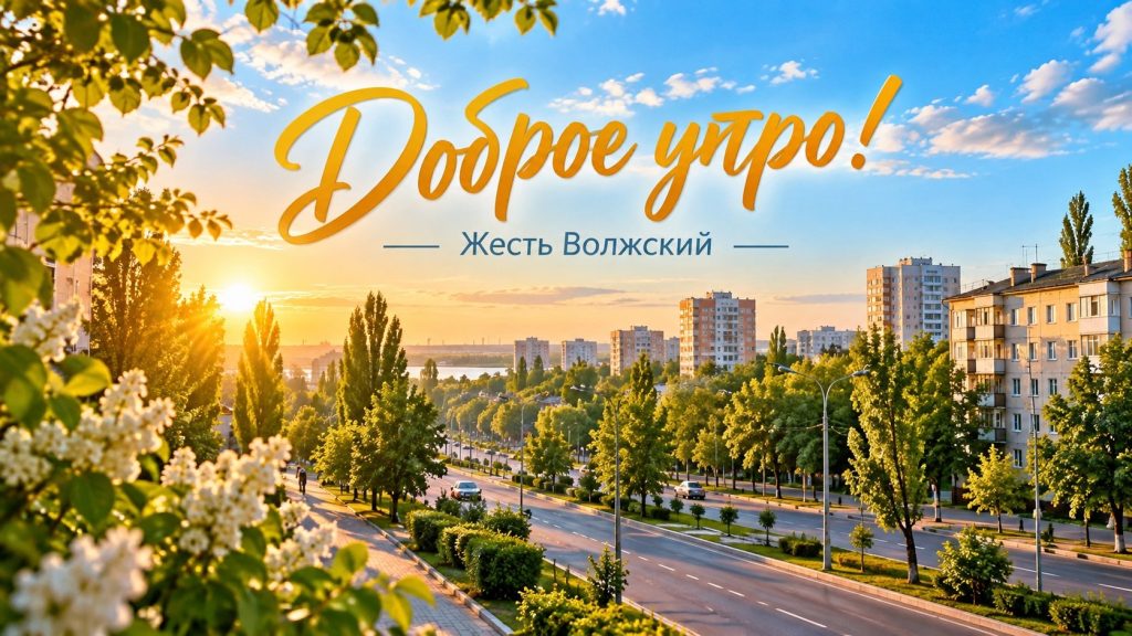 Утро в Волжском: пожелания хорошего дня и свежие новости