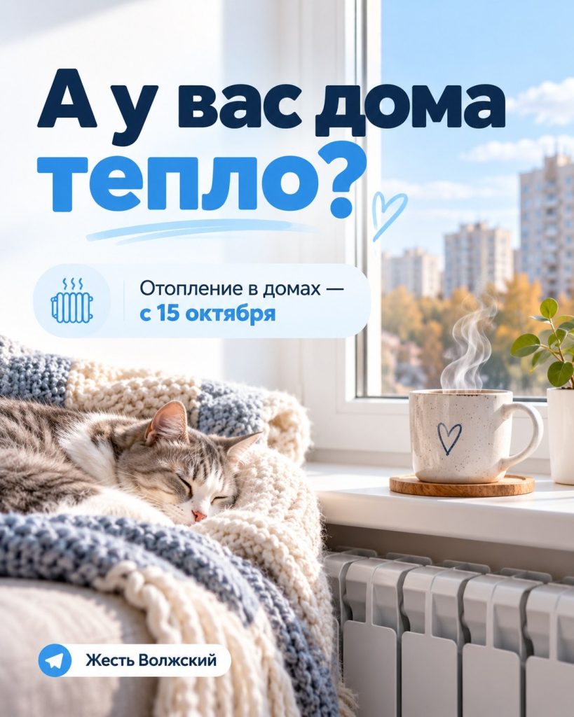 Отопительный сезон в Волжском стартует 15 октября
