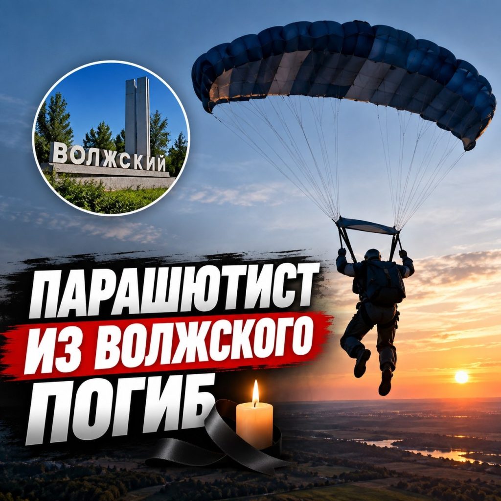 В Рязанской области при прыжке с парашютом погиб житель Волжского