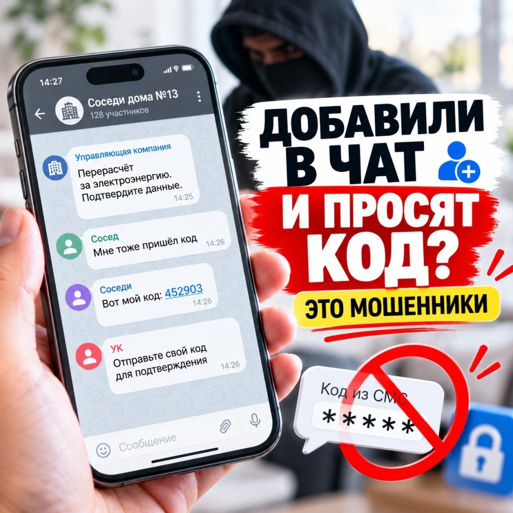 Мошенники добавляют волжан в фейковые чаты коммунальников и выманивают коды