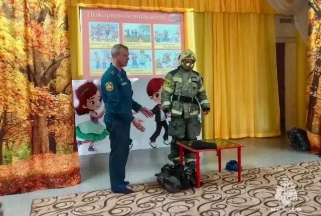 Волжским дошкольникам рассказали о правилах пожарной безопасности