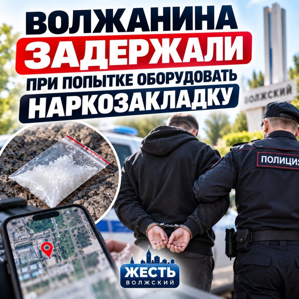 В Волжском задержан мужчина за попытку сделать наркозакладку