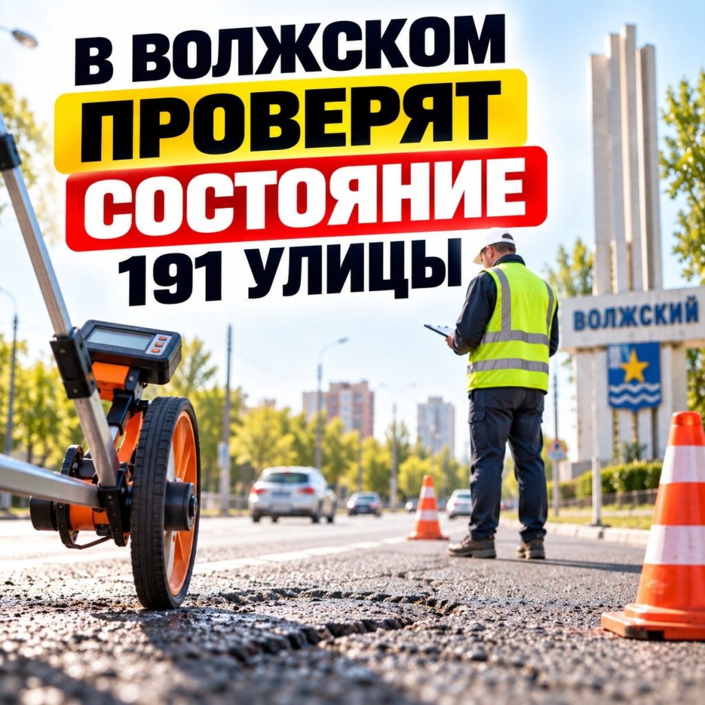 В Волжском обследуют дороги на 191 улице