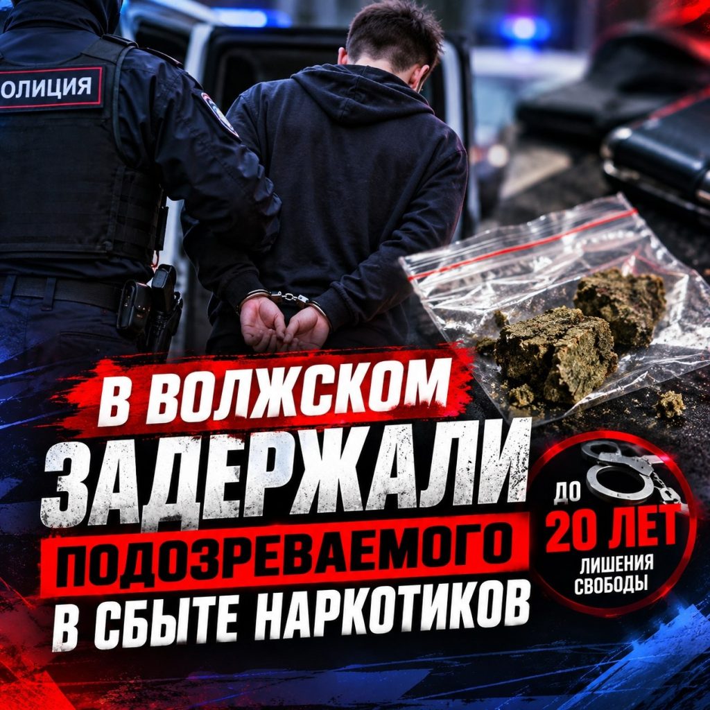 В Волжском задержан подозреваемый в сбыте гашиша