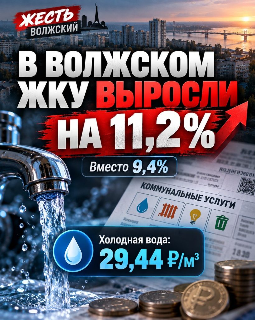 В Волжском коммунальные платежи выросли на 11,2% с октября