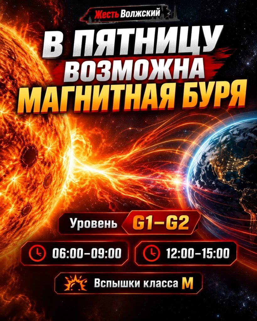 В пятницу ожидается магнитная буря