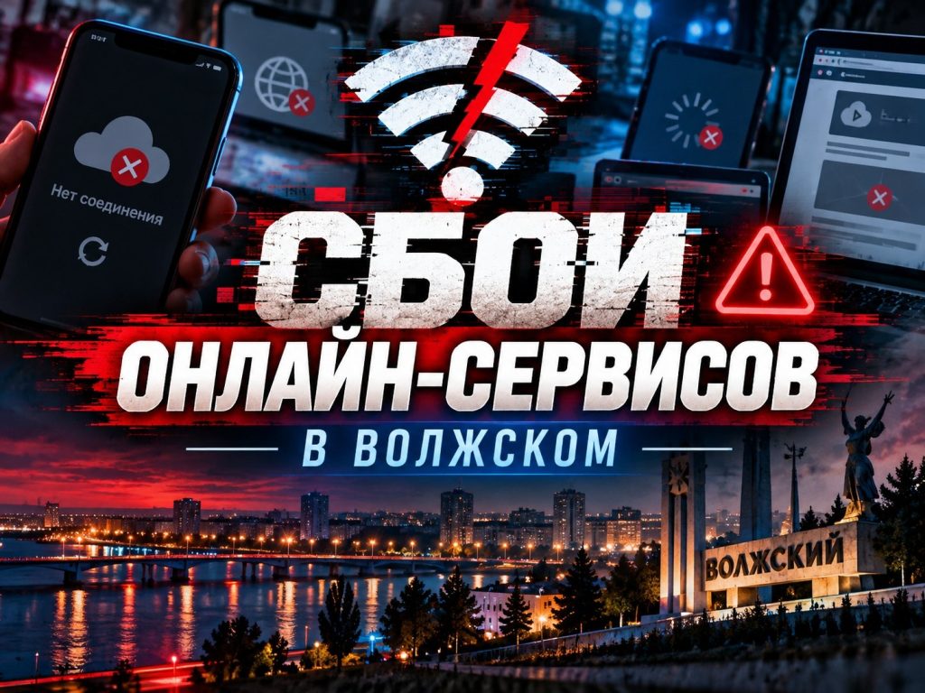 Жители Волжского столкнулись со сбоями в работе популярных онлайн-сервисов