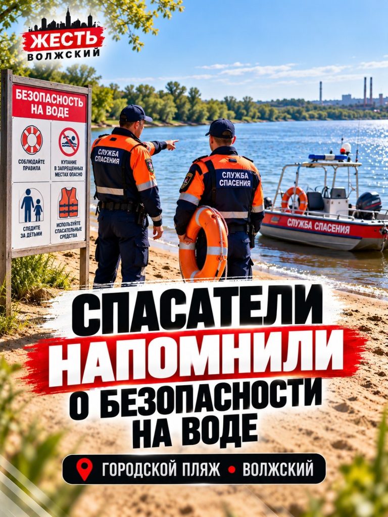 Спасатели Волжского провели профилактические беседы на городском пляже