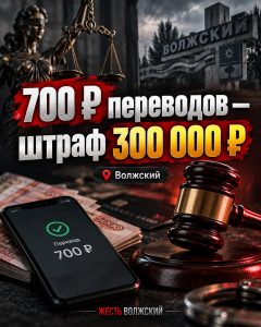 Житель Волжского заплатит 300 тысяч рублей за переводы запрещённой организации