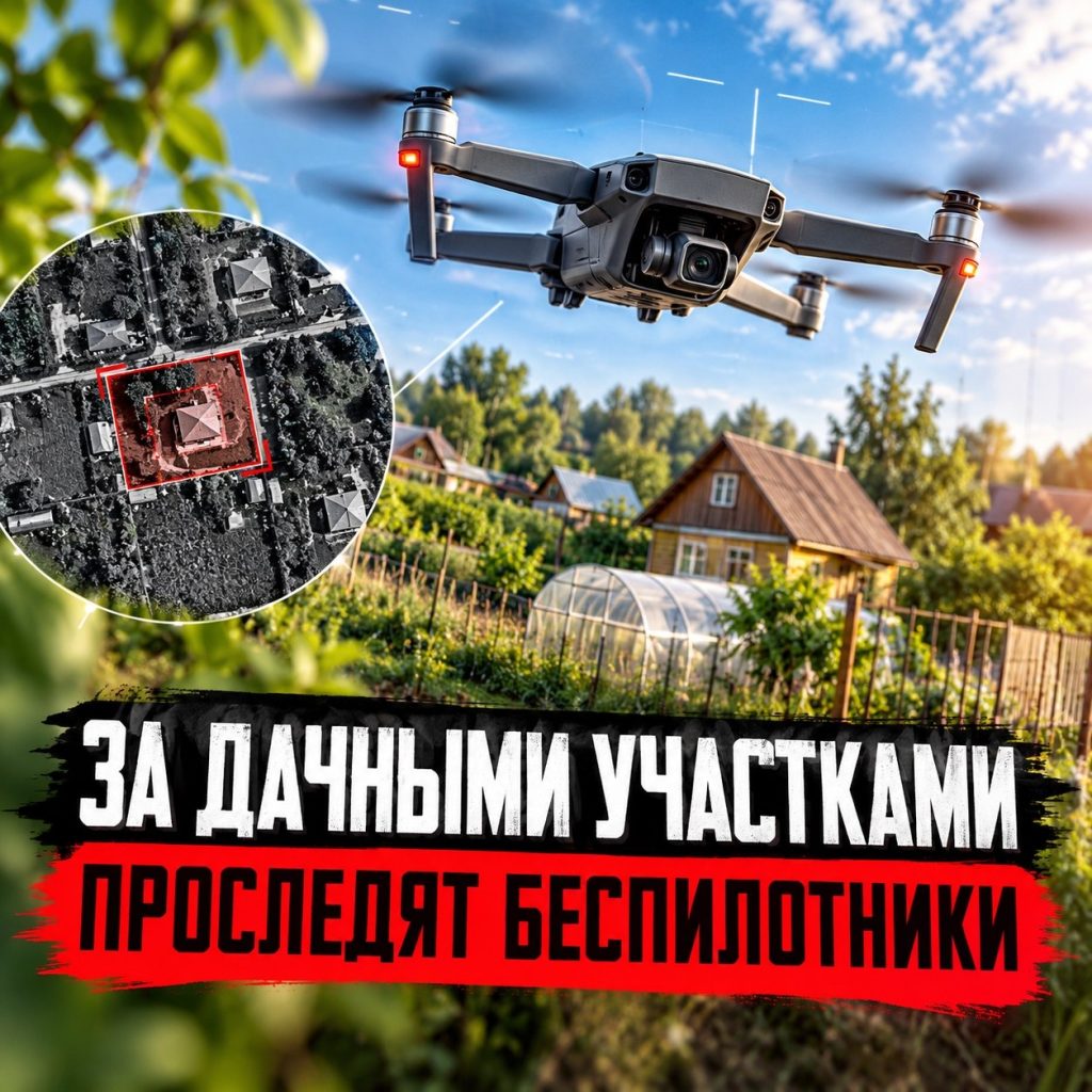 Дачные участки Волжского под контролем беспилотников