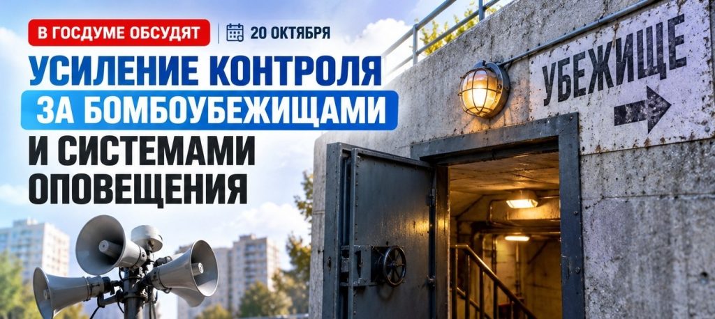 В Госдуме обсудят введение постоянного контроля за бомбоубежищами и системами оповещения