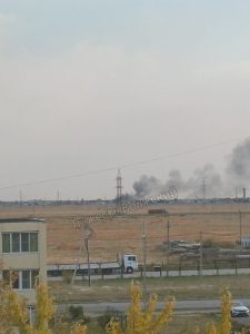 В Волжском загорелось здание на территории металлургического комбината