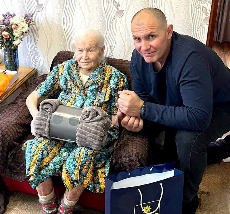 Волжская фронтовая медсестра Августина Пересада отметила 100-летний юбилей