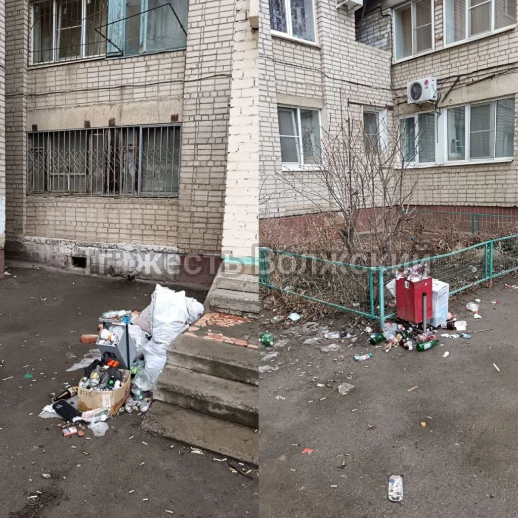 Два месяца мусорного хаоса на улице Профсоюзов, 13а