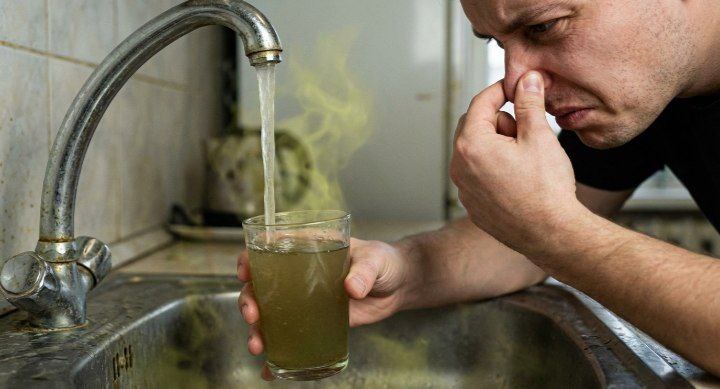 Жители Волжского столкнулись с неприятным запахом водопроводной воды