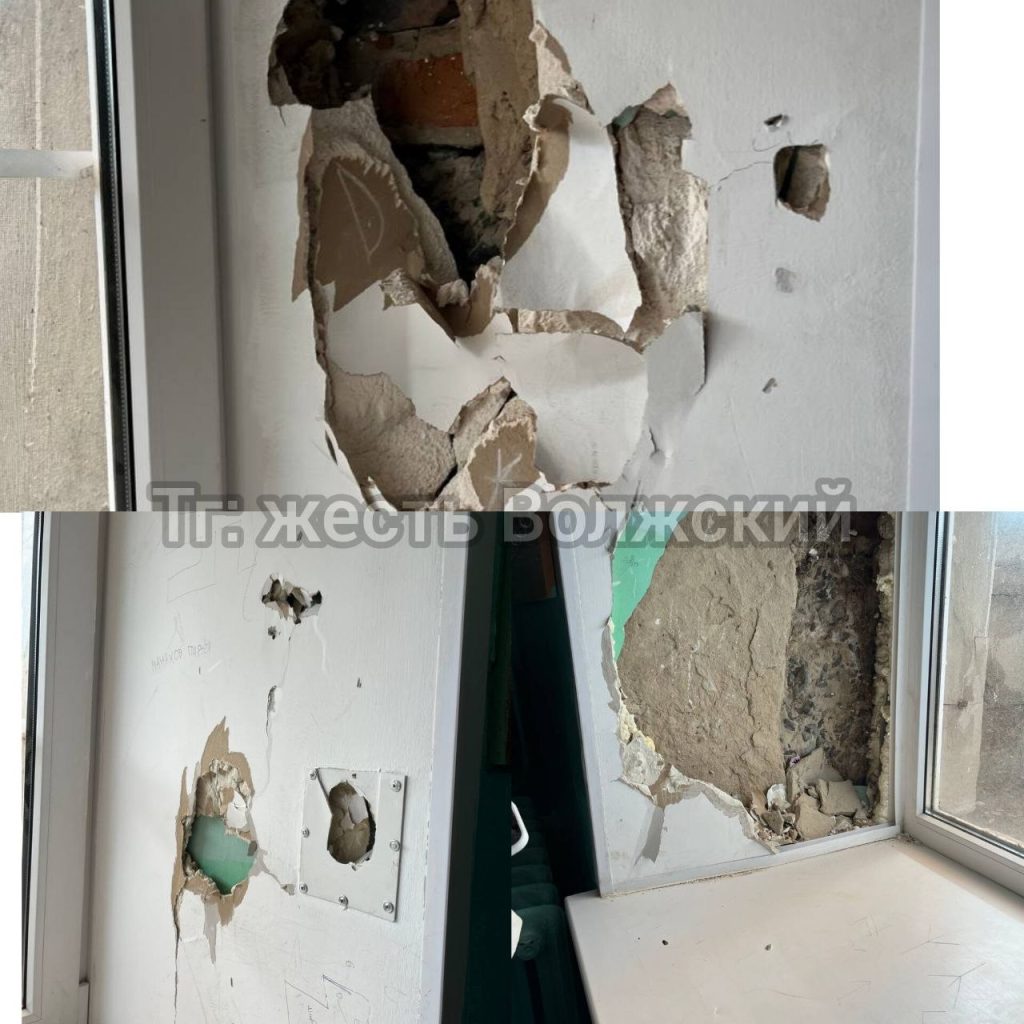 Оконные откосы в школе №1 Волжского пришли в аварийное состояние