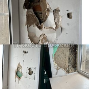 Оконные откосы в школе №1 Волжского пришли в аварийное состояние