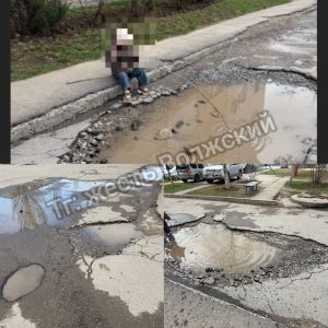 Двор на 40 лет Победы превращается в озеро после каждого дождя