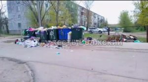 Жители Волжского жалуются на мусорный коллапс на улице Карбышева