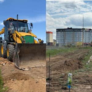 В Волжском началось строительство крупного плавательного бассейна «Солнечный»